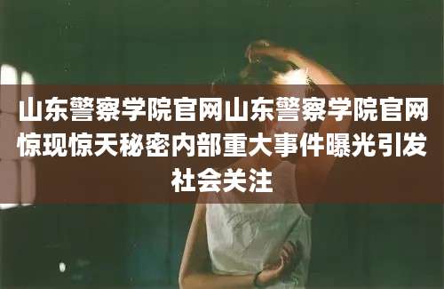 山东警察学院官网山东警察学院官网惊现惊天秘密内部重大事件曝光引发社会关注