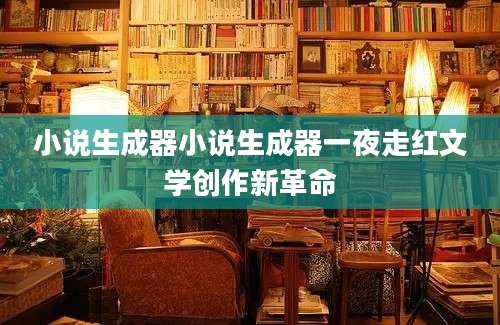 小说生成器小说生成器一夜走红文学创作新革命