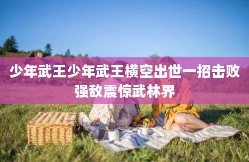 少年武王少年武王横空出世一招击败强敌震惊武林界