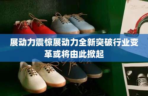 展动力震惊展动力全新突破行业变革或将由此掀起