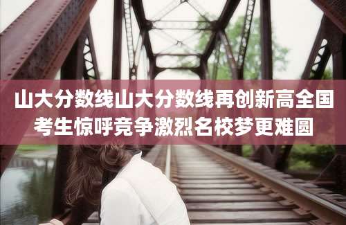 山大分数线山大分数线再创新高全国考生惊呼竞争激烈名校梦更难圆