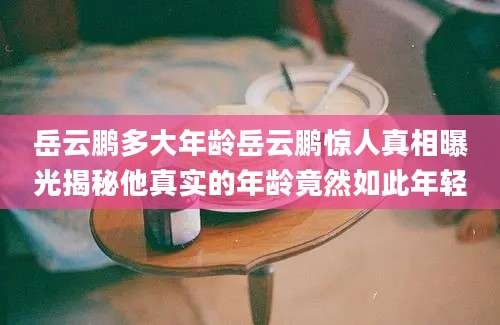 岳云鹏多大年龄岳云鹏惊人真相曝光揭秘他真实的年龄竟然如此年轻
