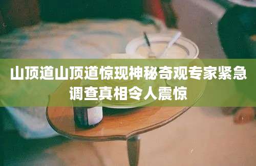 山顶道山顶道惊现神秘奇观专家紧急调查真相令人震惊
