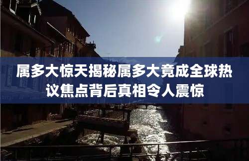 属多大惊天揭秘属多大竟成全球热议焦点背后真相令人震惊