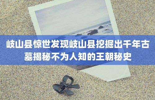 岐山县惊世发现岐山县挖掘出千年古墓揭秘不为人知的王朝秘史