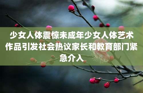 少女人体震惊未成年少女人体艺术作品引发社会热议家长和教育部门紧急介入
