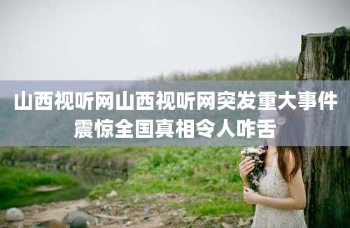 山西视听网山西视听网突发重大事件震惊全国真相令人咋舌