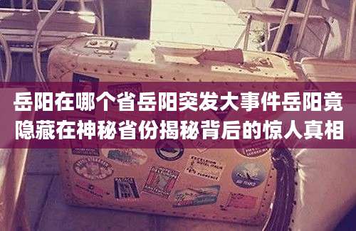 岳阳在哪个省岳阳突发大事件岳阳竟隐藏在神秘省份揭秘背后的惊人真相