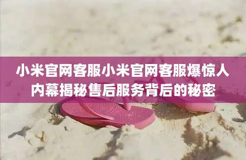 小米官网客服小米官网客服爆惊人内幕揭秘售后服务背后的秘密