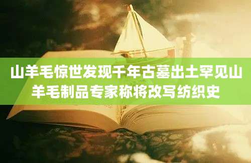 山羊毛惊世发现千年古墓出土罕见山羊毛制品专家称将改写纺织史
