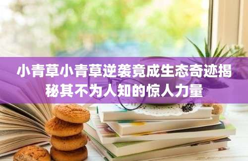 小青草小青草逆袭竟成生态奇迹揭秘其不为人知的惊人力量