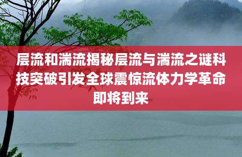 层流和湍流揭秘层流与湍流之谜科技突破引发全球震惊流体力学革命即将到来