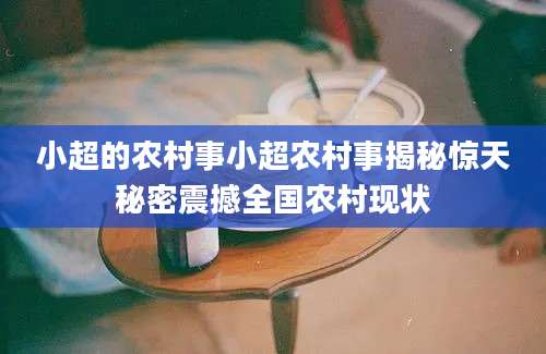 小超的农村事小超农村事揭秘惊天秘密震撼全国农村现状