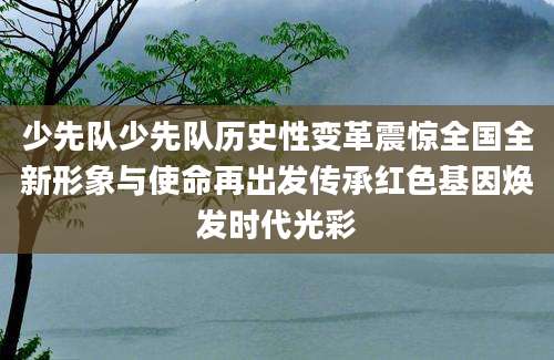 少先队少先队历史性变革震惊全国全新形象与使命再出发传承红色基因焕发时代光彩
